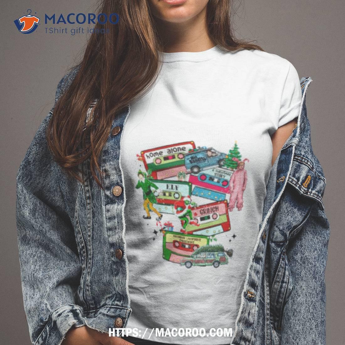 Christmas Movie Characters Cassette Type Shirt Christmas Movie Characters Cassette Type Shirt