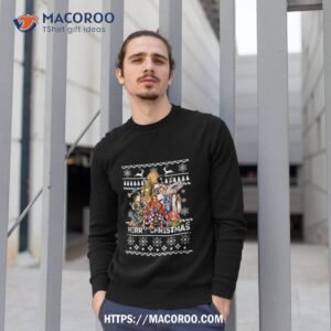 christmas pattern one piece characters shirt sweatshirt 1