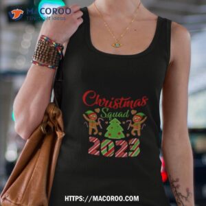christmas squad 2023 christmas tree xmas gingerbread man with candy cane t shirt tank top 4