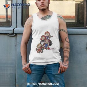 chucky dolls and friends f them kids halloween shirt tank top 2