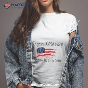 cigars whiskey guns and freedom shirt tshirt 2