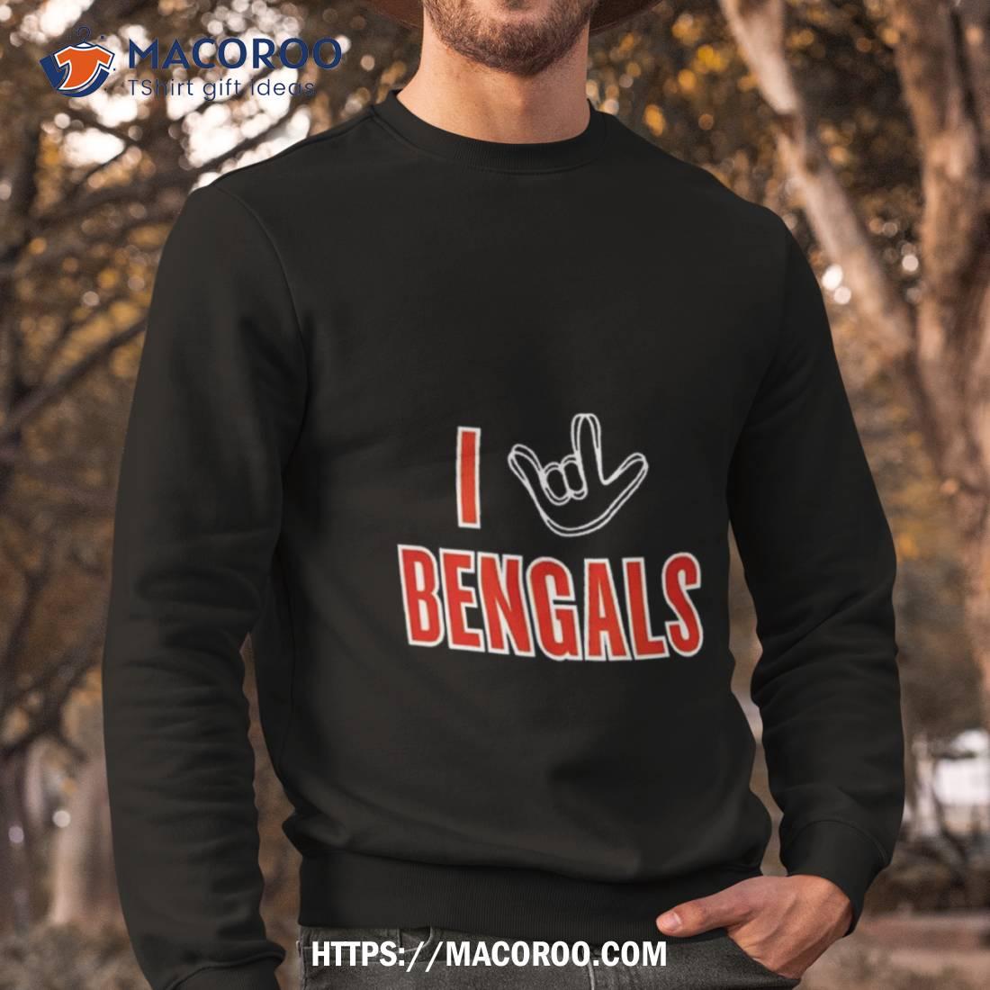 Cincinnati Bengals The Nfl Asl Collection By Love Sign Tri Blend Shirt Cincinnati Bengals The Nfl Asl Collection By Love Sign Tri Blend Shirt