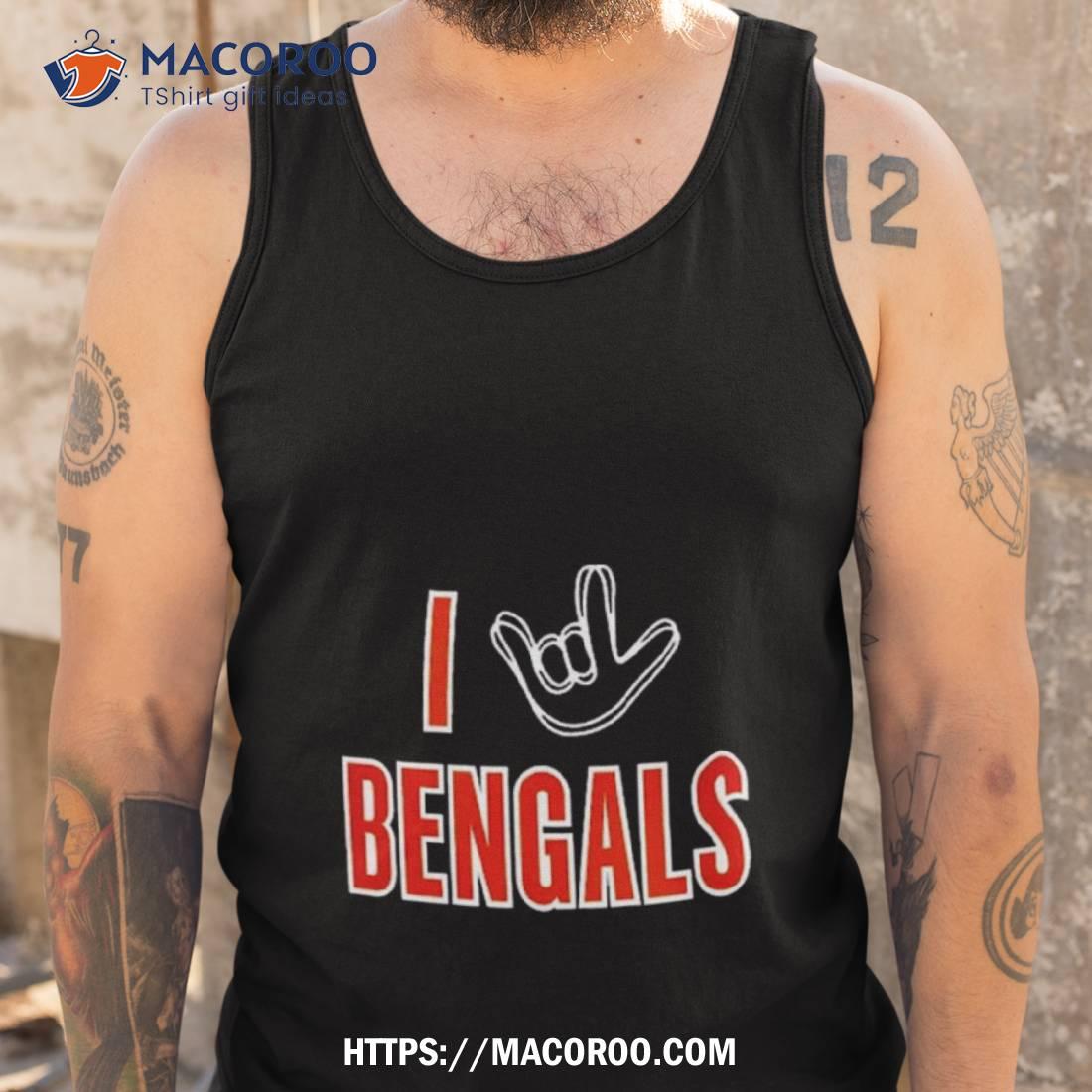 Cincinnati Bengals The Nfl Asl Collection By Love Sign Tri Blend Shirt Cincinnati Bengals The Nfl Asl Collection By Love Sign Tri Blend Shirt