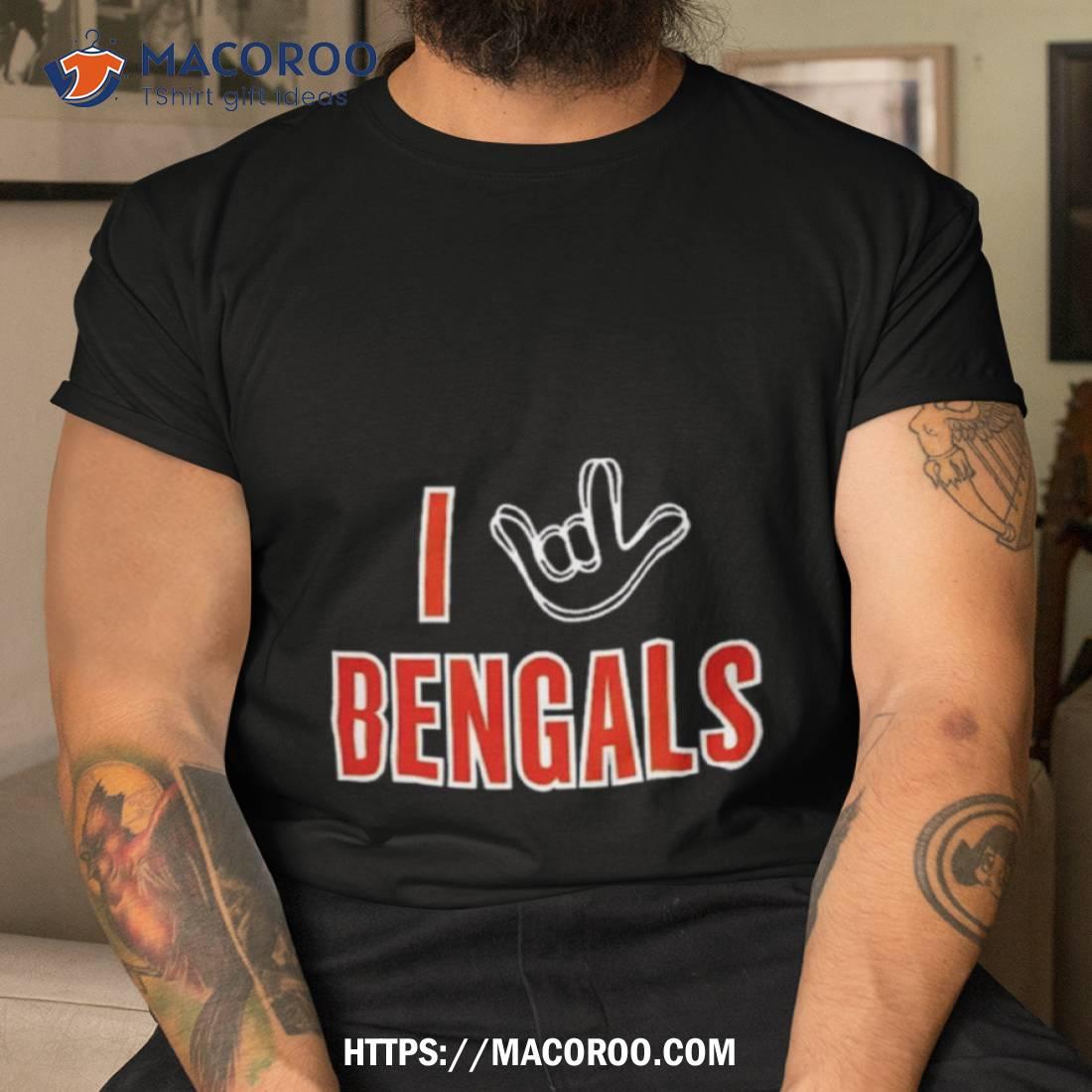 Cincinnati Bengals The Nfl Asl Collection By Love Sign Tri Blend Shirt Cincinnati Bengals The Nfl Asl Collection By Love Sign Tri Blend Shirt