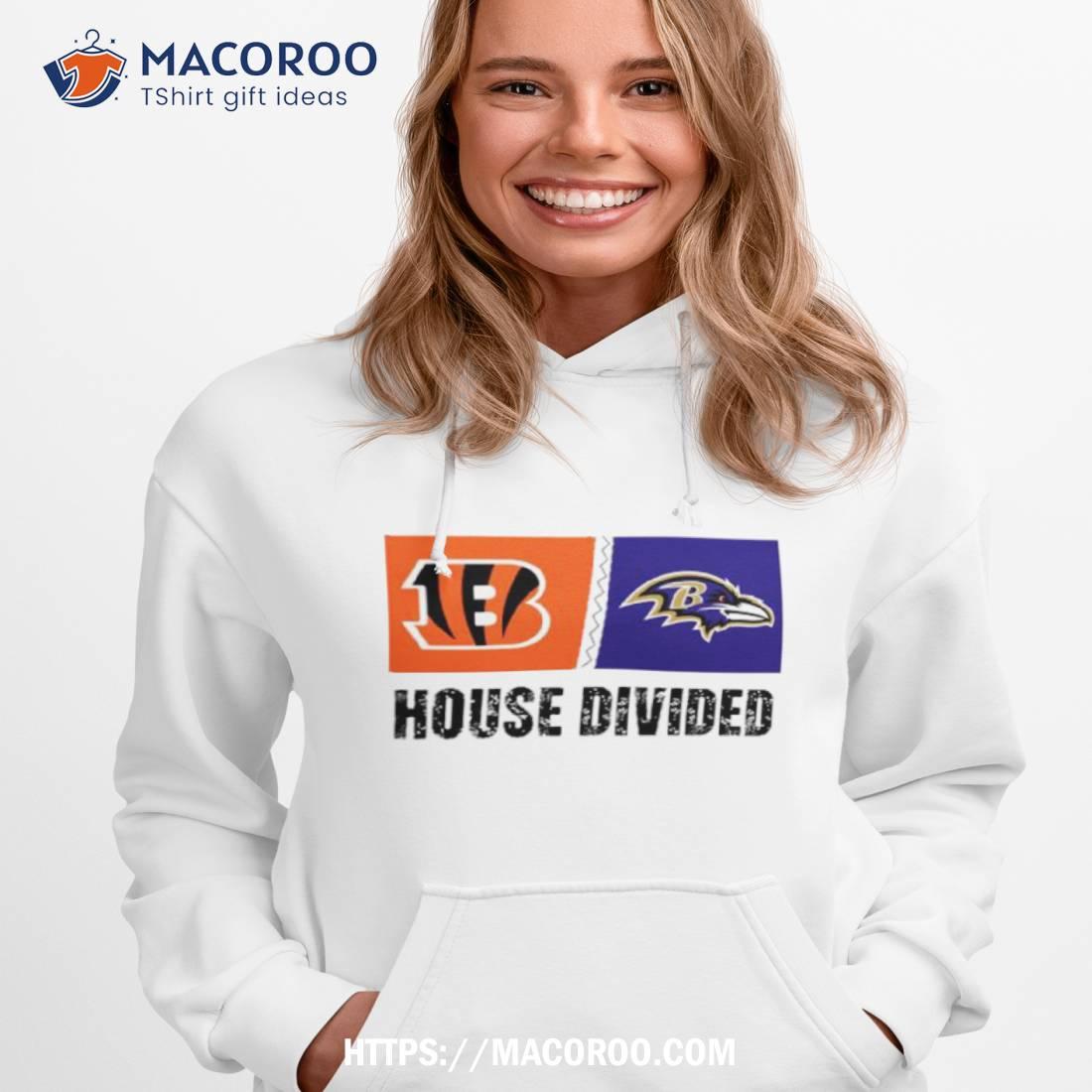 Cincinnati Bengals Vs Baltimore Ravens House Divided Shirt Cincinnati Bengals Vs Baltimore Ravens House Divided Shirt