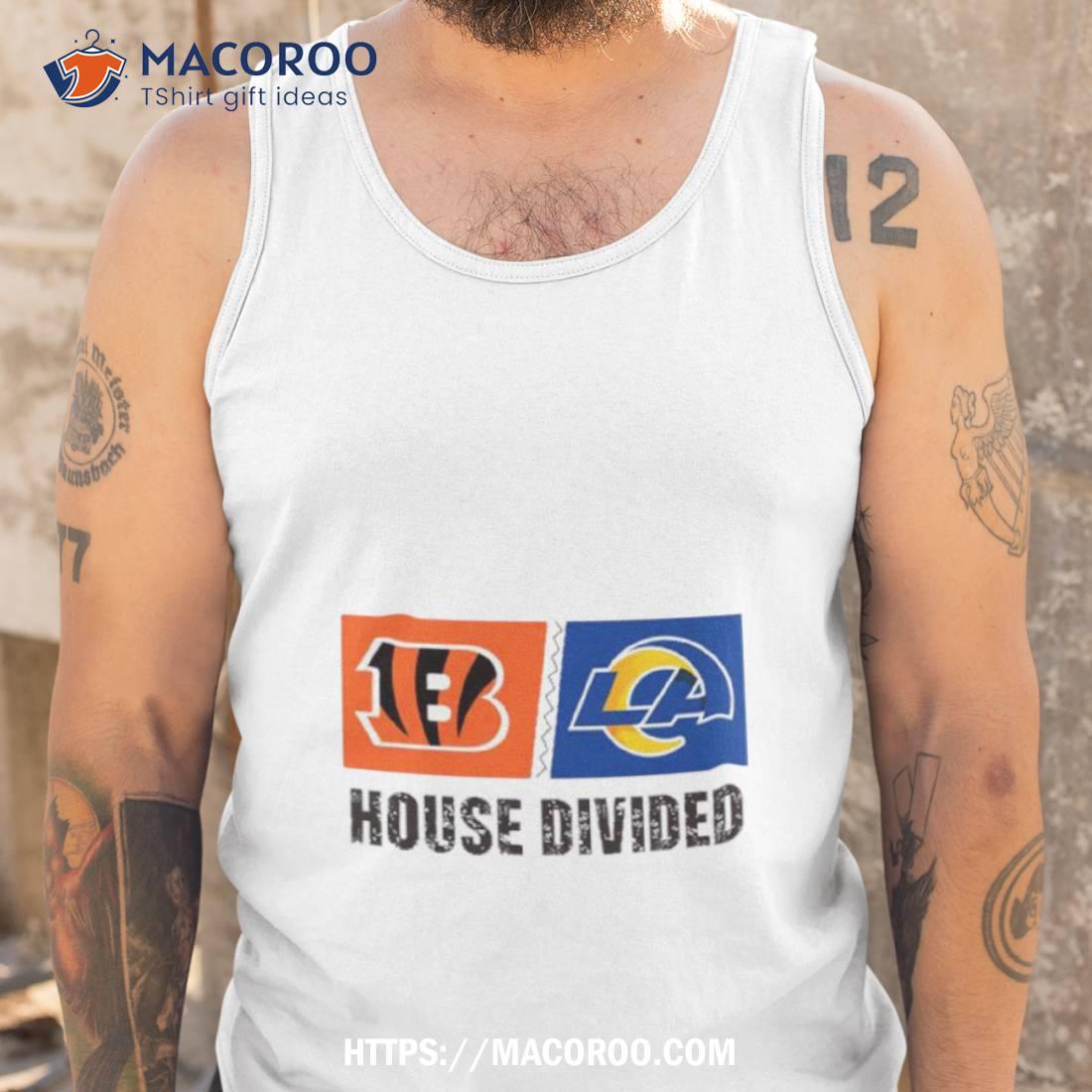 Cincinnati Bengals Vs Los Angeles Rams House Divided Shirt