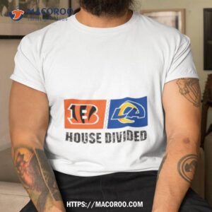 Cincinnati Bengals Vs Los Angeles Rams House Divided Shirt