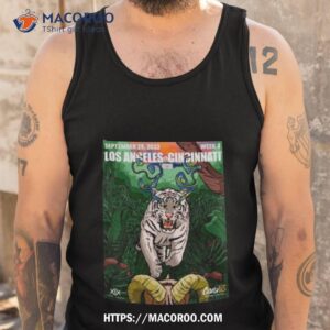 cincinnati bengals vs los angeles rams september 25 2023 week 3 canvas game poster shirt tank top