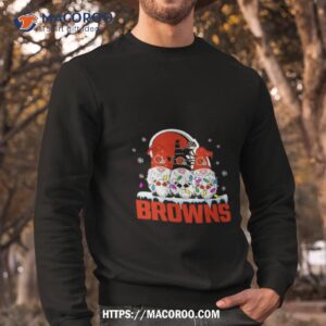 Cleveland Browns Football Gnomes Christmas 2023 Shirt 2 cleveland browns football gnomes christmas 2023 shirt sweatshirt
