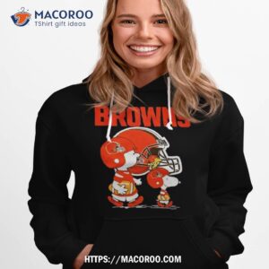 Cleveland Browns Peanuts Snoopy Charlie Brown And Woodstock Shirt