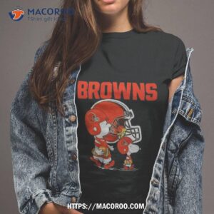 Cleveland Browns Peanuts Snoopy Charlie Brown And Woodstock Shirt
