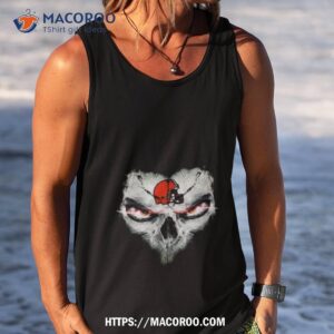 cleveland browns skulls of fantasy logo shirt tank top