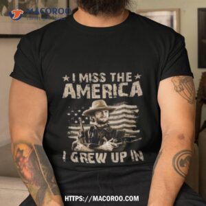 Clint Eastwood I Miss The America I Grew Up In American Flag 2023 Shirt