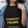 Coach Prime Colorado Football Buffaloes Text Design Shirt