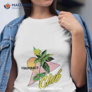 conspiracy club retro sand shirt tshirt