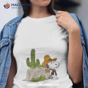 cowboy snoopy cactus shirt tshirt