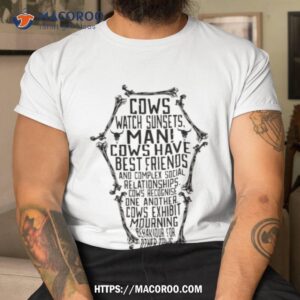 cows watch sunsets nona the ninth shirt tshirt