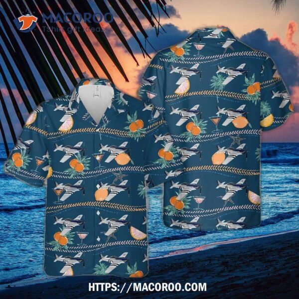 Crazy Horse P-51 Mustang In Wwii Hawaiian Shirt