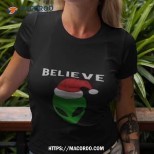 Cute Christmas Style Alien Santa Shirt