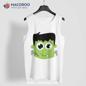 cute frankenstein halloween shirt costume kids boys tank top