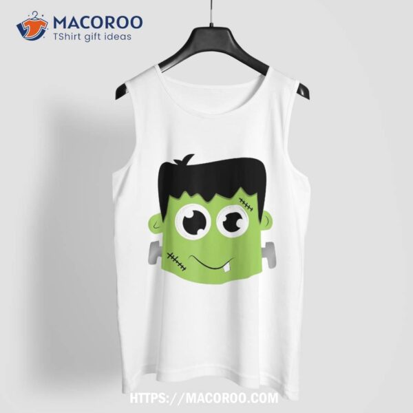 Cute Frankenstein Halloween Shirt Costume Kids Boys