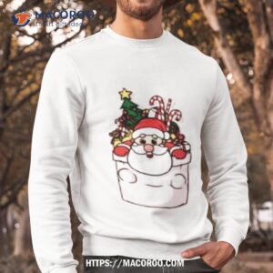 cute pocket santa shirt sweatshirt