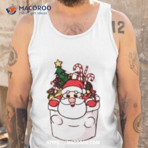 cute pocket santa shirt tank top