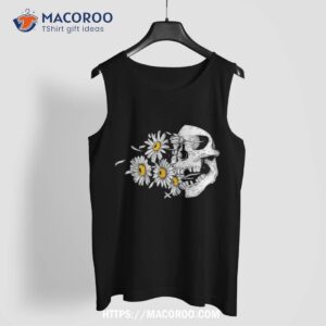 daisy skull flower halloween costume tree hippie shirt tank top