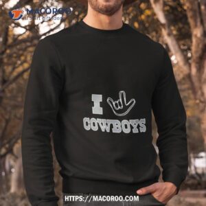 dallas cowboys the nfl asl collection by love sign tri blend shirt sweatshirt