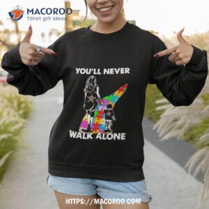 dallas cowboys you ll never walk alone mom and son autism shirt sweatshirt 1