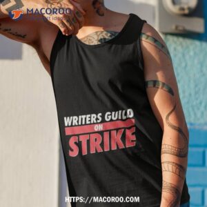 damien chazelle writers guild on strike shirt tank top 1