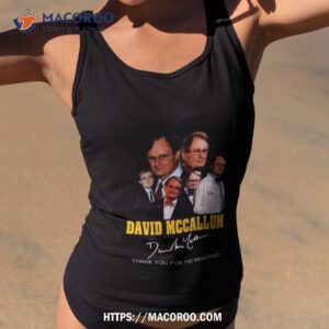 David Mccallum Signature Thank You For The Memories Shirt