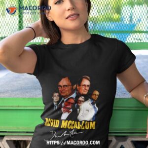 david mccallum signature thank you for the memories shirt tshirt 1