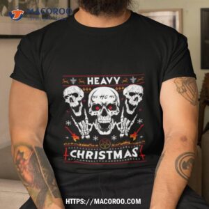 Death Black Metal Rocker Horns Christmas Shirt