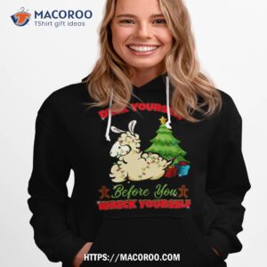 deck yourself llama christmas shirt hoodie 1