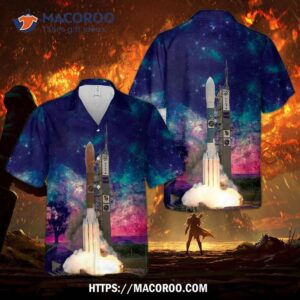 Delta Ii Heavy Before Liftoff With Glast Hawaiian Shirt