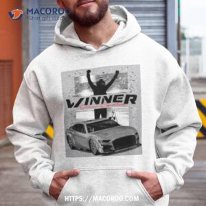 Denny Hamlin Checkered Flag Sports 2023 Bass Pro Shops Night Race Winner Shirt