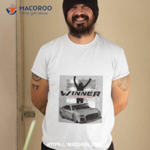 Denny Hamlin Checkered Flag Sports 2023 Bass Pro Shops Night Race Winner Shirt