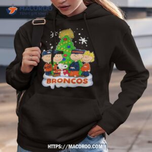 denver broncos the peanuts christmas tree sweatshirt hoodie 3