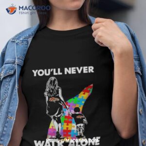 Denver Broncos You’ll Never Walk Alone Mom And Son Autism Shirt