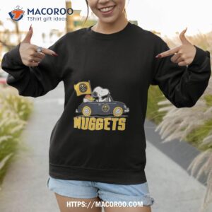 denver nuggets basketball snoopy dog driving car shirt sweatshirt