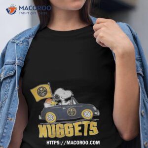 Denver Nuggets Basketball Snoopy Dog Driving Car Shirt