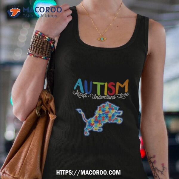 Detroit Lions Autism Awareness Knowledge Power Shirt