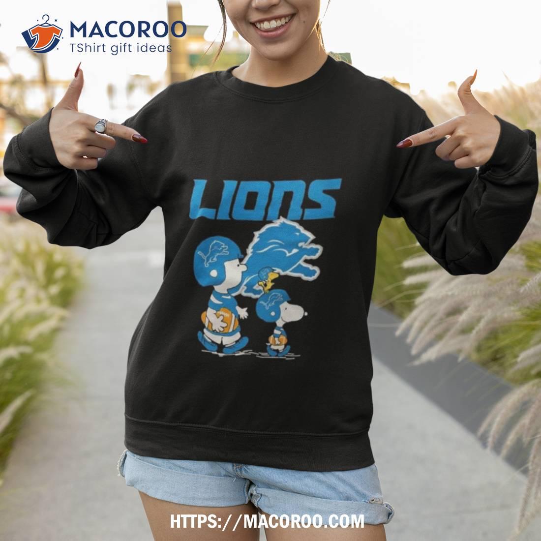 Detroit Lions Peanuts Snoopy Charlie Brown And Woodstock Shirt Detroit Lions Peanuts Snoopy Charlie Brown And Woodstock Shirt