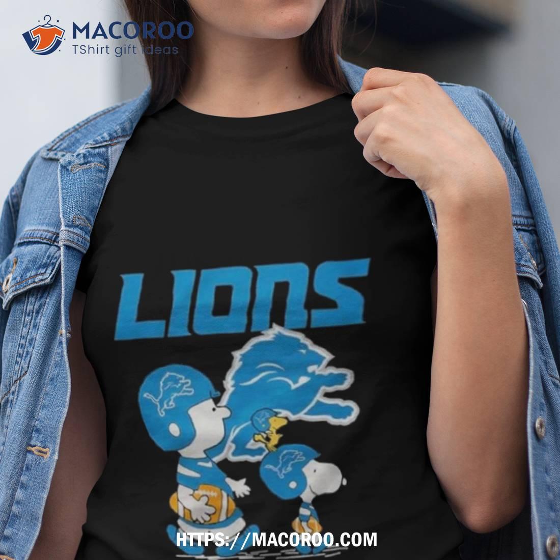 Detroit Lions Peanuts Snoopy Charlie Brown And Woodstock Shirt Detroit Lions Peanuts Snoopy Charlie Brown And Woodstock Shirt