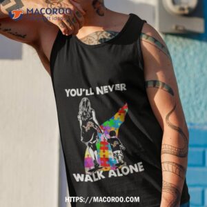 Detroit Lions You’ll Never Walk Alone Mom And Son Autism Shirt 3 detroit lions you ll never walk alone mom and son autism shirt tank top 1