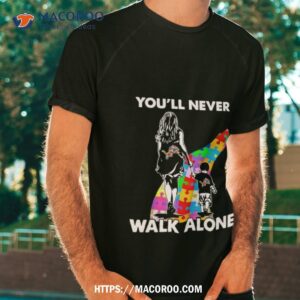 Detroit Lions You’ll Never Walk Alone Mom And Son Autism Shirt