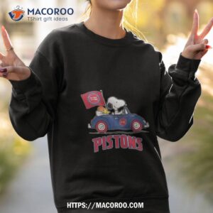 Detroit Pistons Basketball Snoopy Dog Driving Car Shirt 3 detroit pistons basketball snoopy dog driving car shirt sweatshirt 2