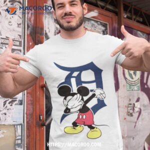 Detroit Tigers Mlb Baseball Dabbing Mickey Disney Sports T Shirt