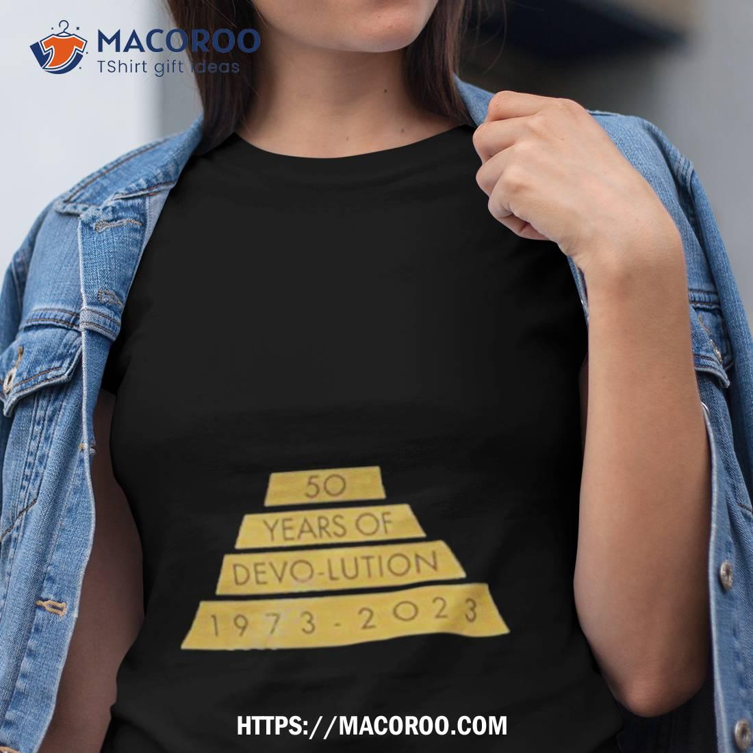 Devo Merchandise 50 Years Of Evolution Shirt Devo Merchandise 50 Years Of Evolution Shirt